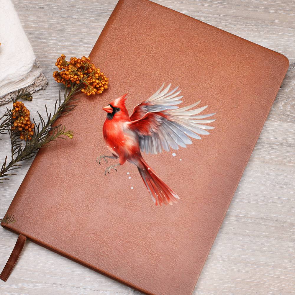 Christmas Cardinal 006 - Vegan Leather Journal