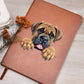 Boerboel Peeking - Vegan Leather Journal
