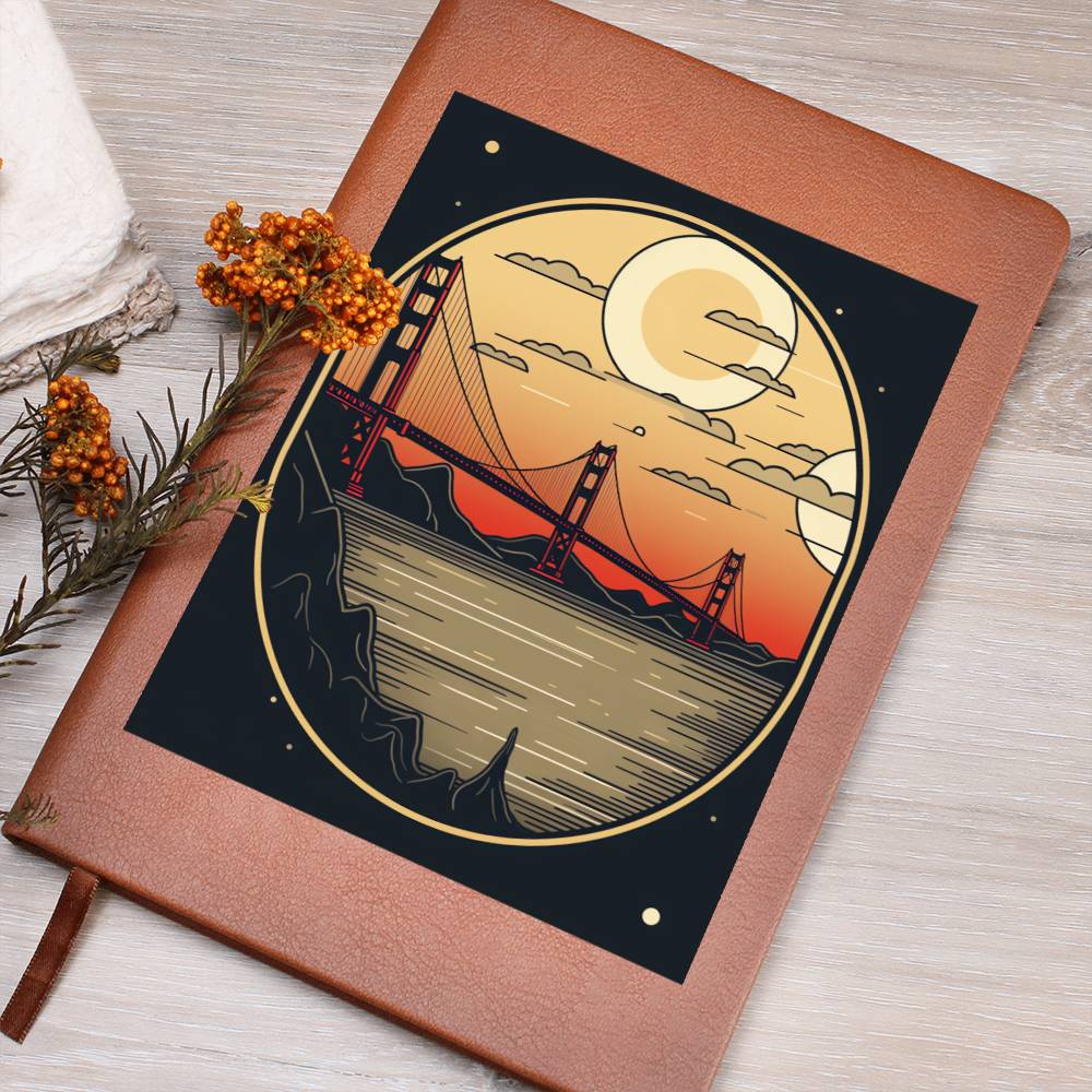 Minimalist BOHO Art 015 - Vegan Leather Journal
