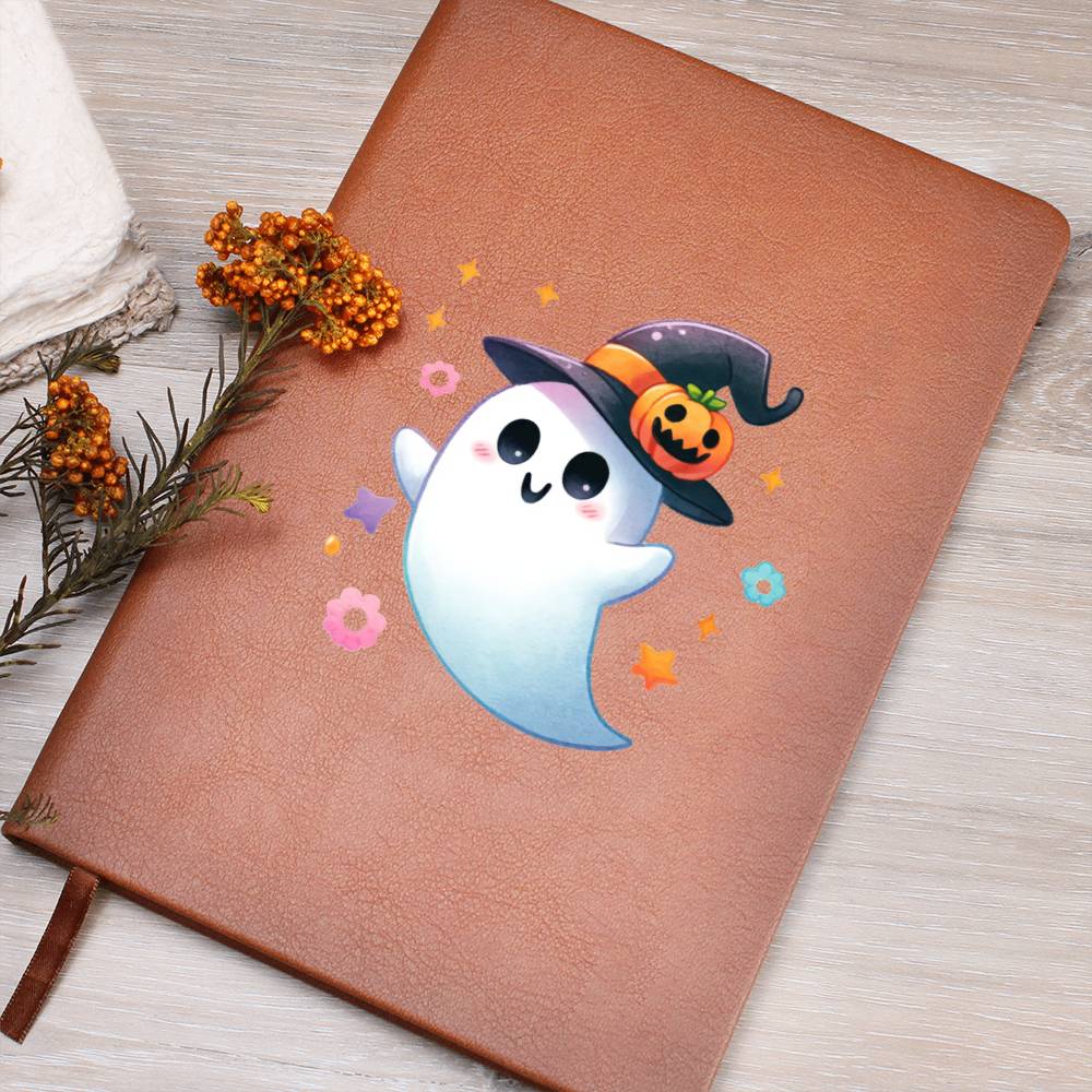 Cute Halloween Sticker 058 - Vegan Leather Journal