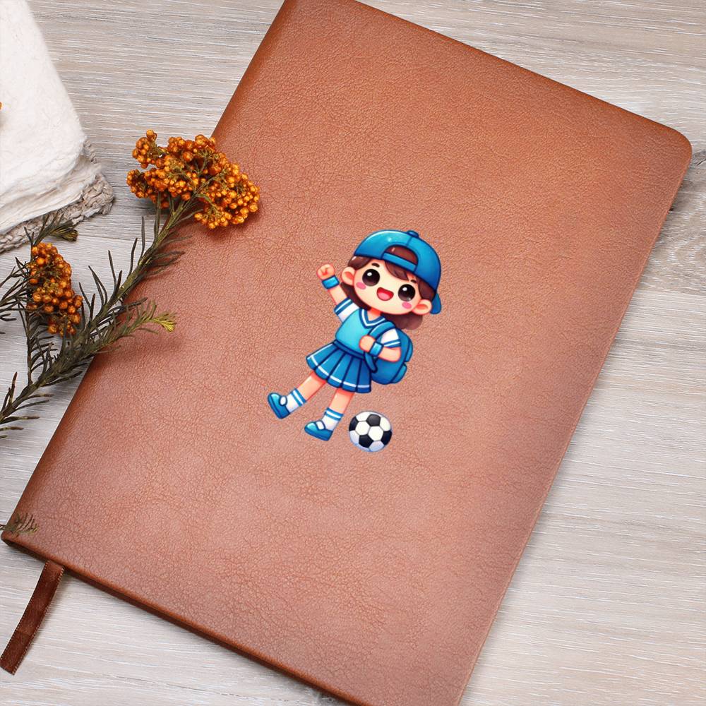 Cute Back to School Sticker 035 - Vegan Leather Journal