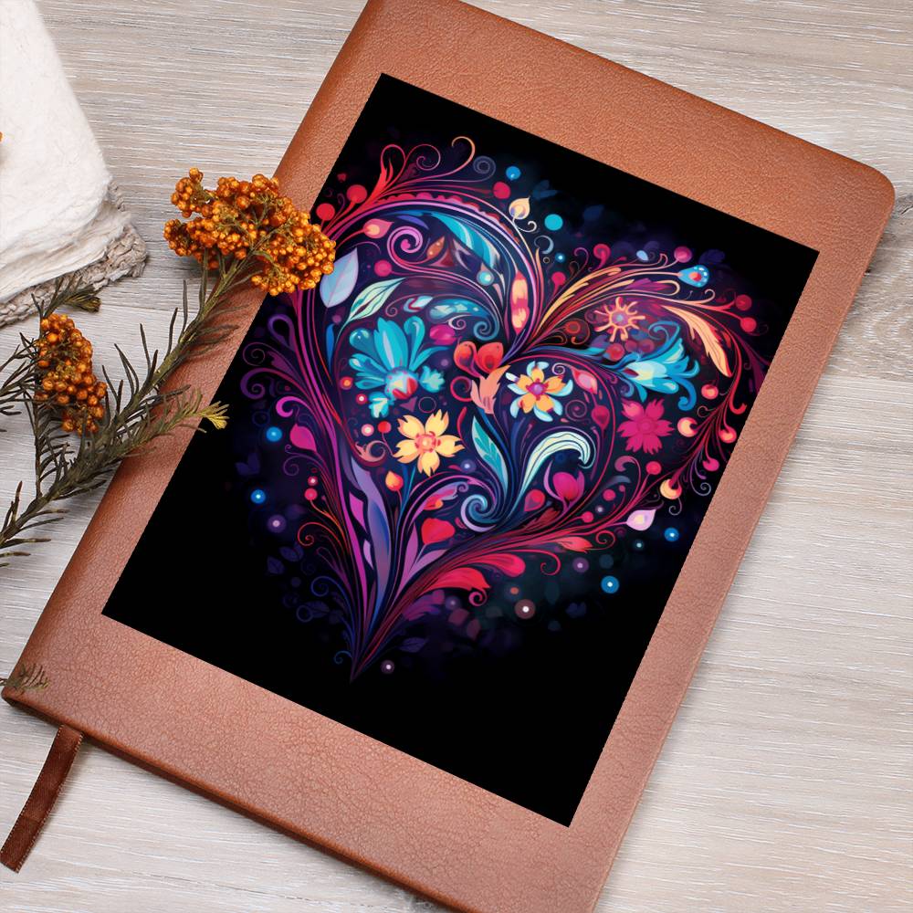 Valentine's Day Art 017 - Vegan Leather Journal