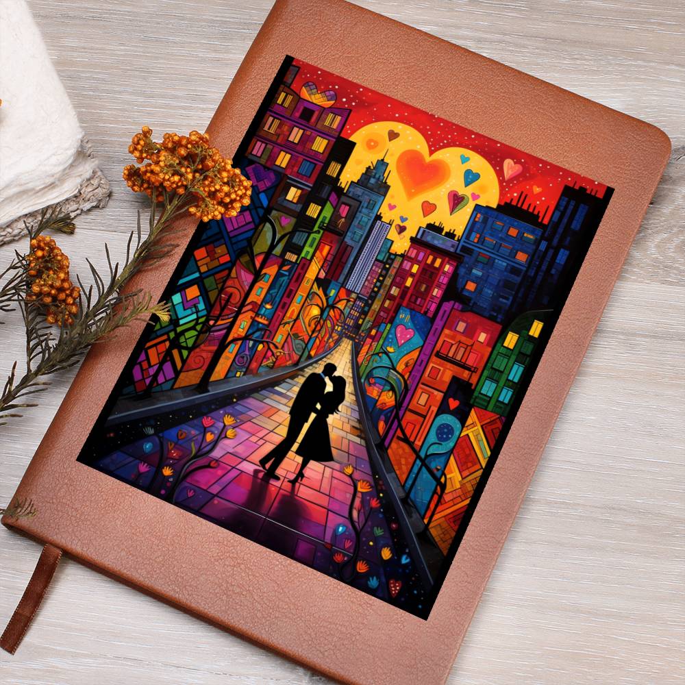 Valentine's Day Art 434 - Vegan Leather Journal