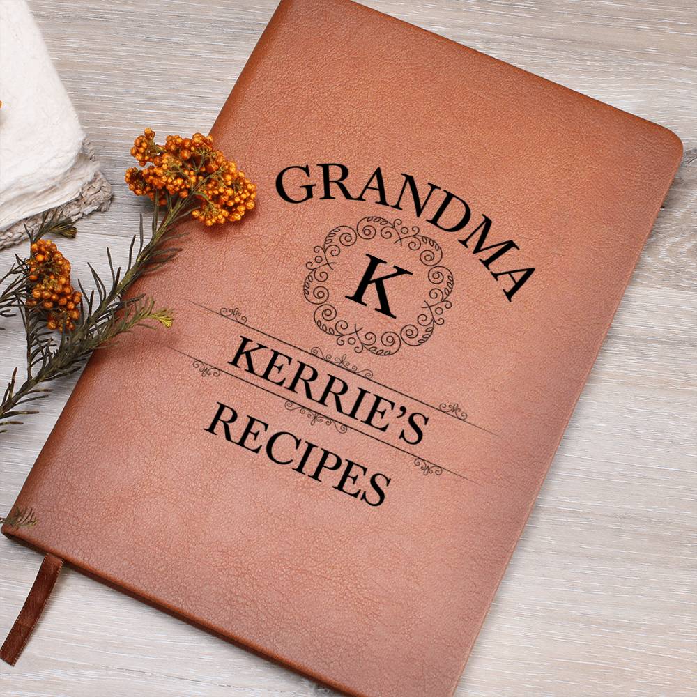 Grandma Kerrie's Recipes - Vegan Leather Journal