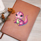 Colorful Baby Dinosaur 086 - Vegan Leather Journal