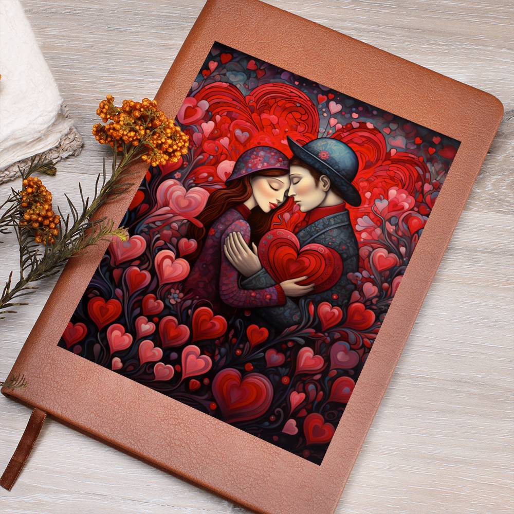 Valentine's Day Art 220 - Vegan Leather Journal