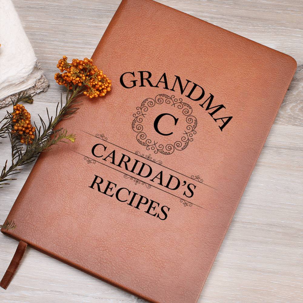 Grandma Caridad's Recipes - Vegan Leather Journal