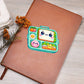 Cute Back to School Sticker 056 - Vegan Leather Journal