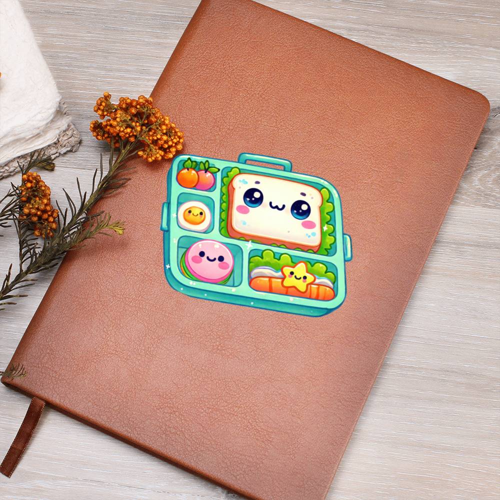 Cute Back to School Sticker 056 - Vegan Leather Journal