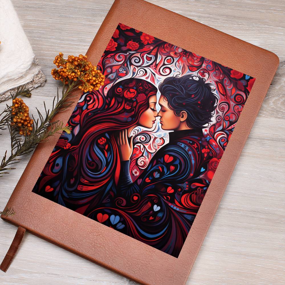 Valentine's Day Art 199 - Vegan Leather Journal