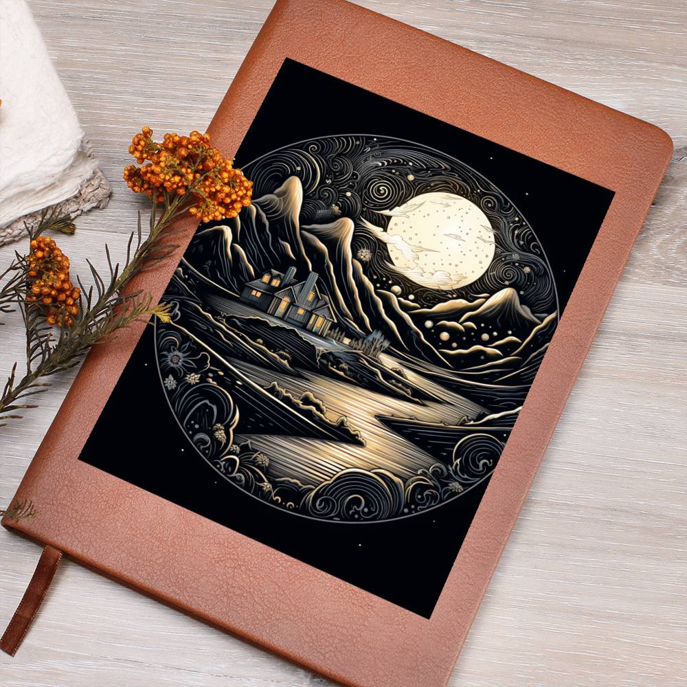 Minimalist BOHO Art 048 - Vegan Leather Journal