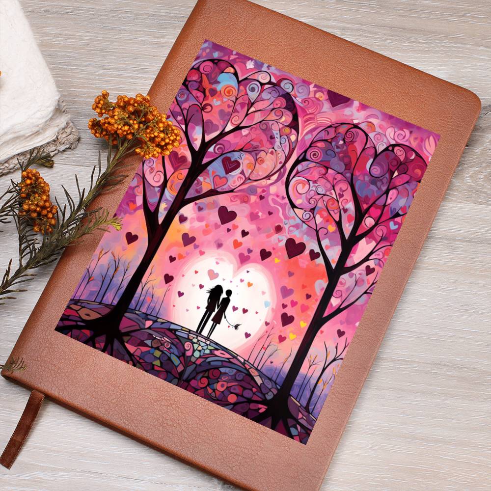 Valentine's Day Art 441 - Vegan Leather Journal