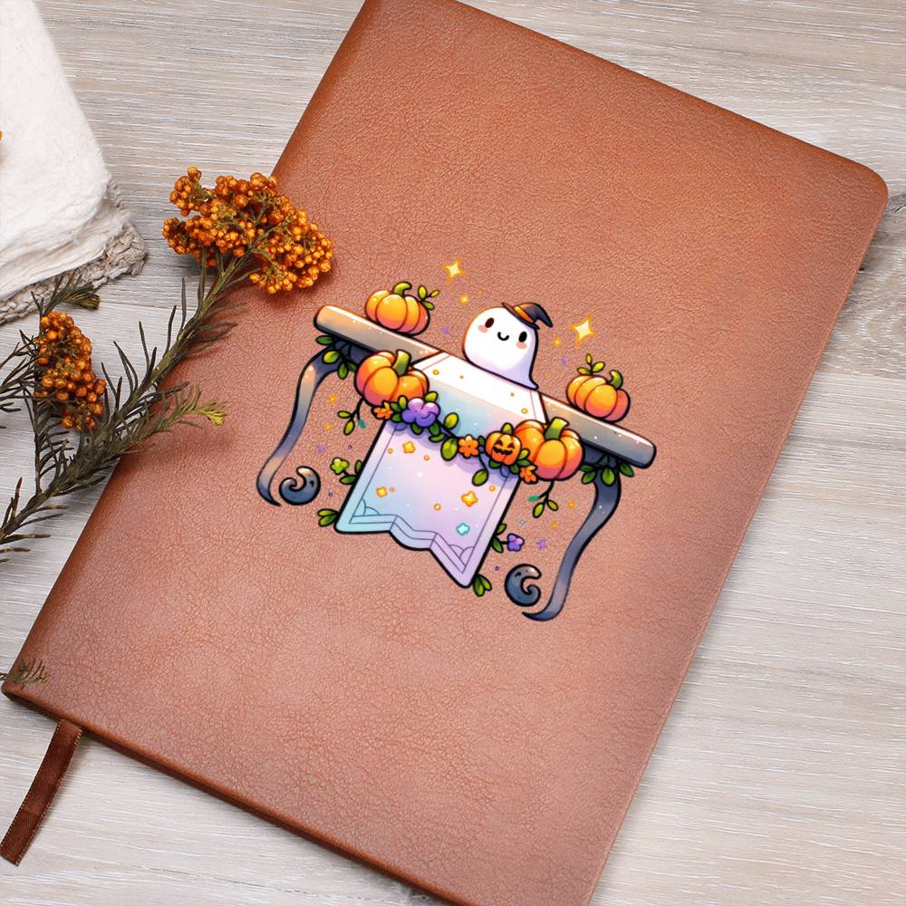 Cute Halloween Sticker 019 - Vegan Leather Journal