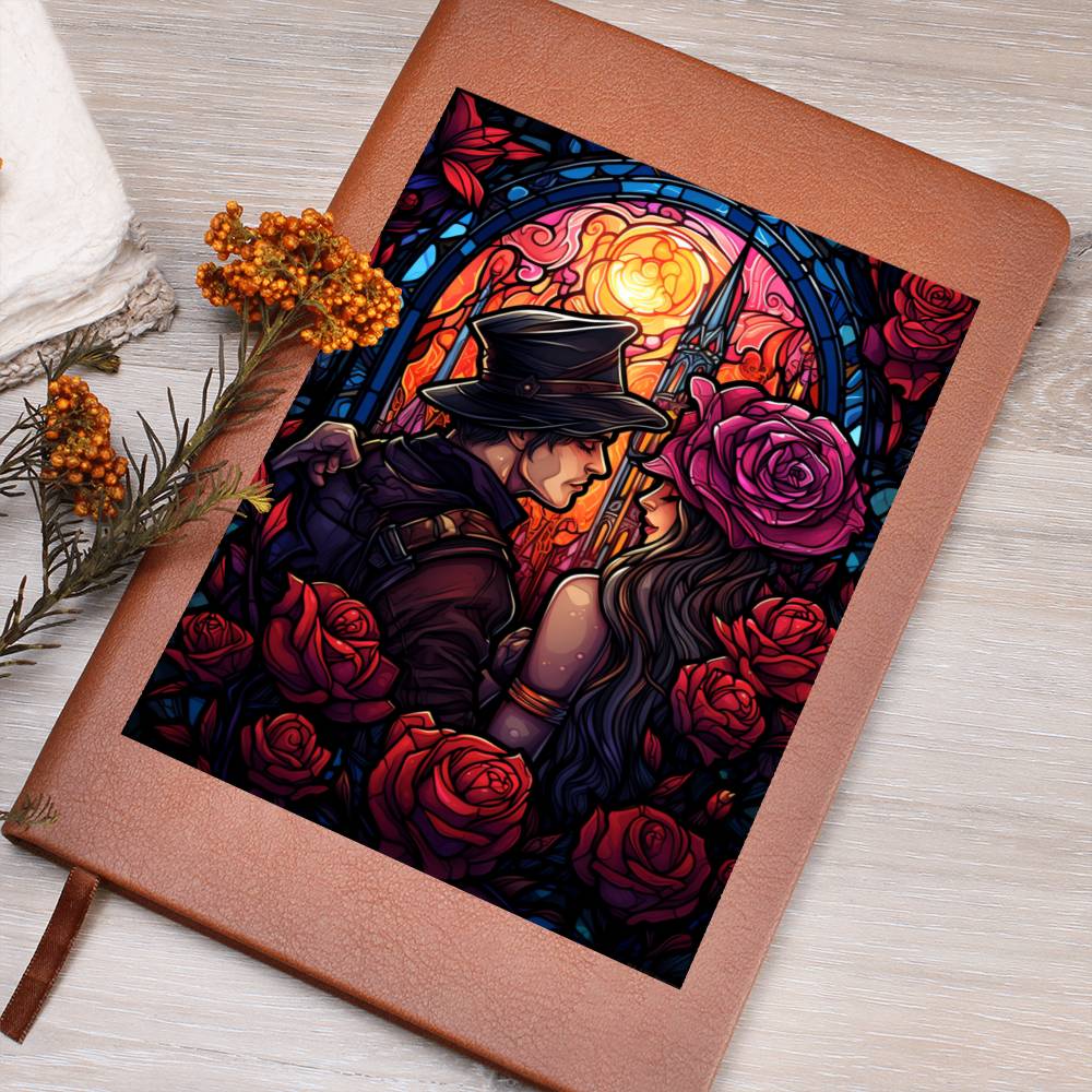Valentine's Day Art 077 - Vegan Leather Journal