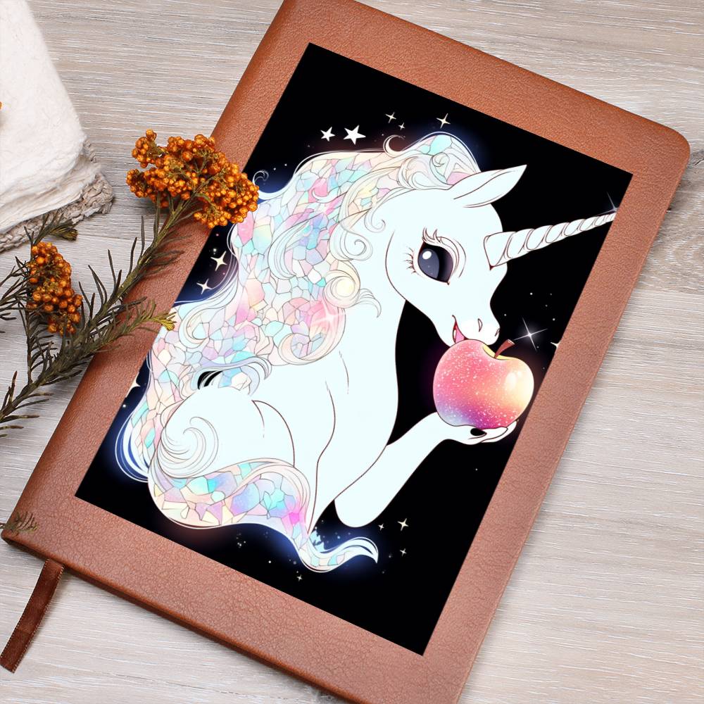 Cute Unicorn 011 - Vegan Leather Journal
