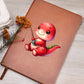 Colorful Baby Dinosaur 043 - Vegan Leather Journal