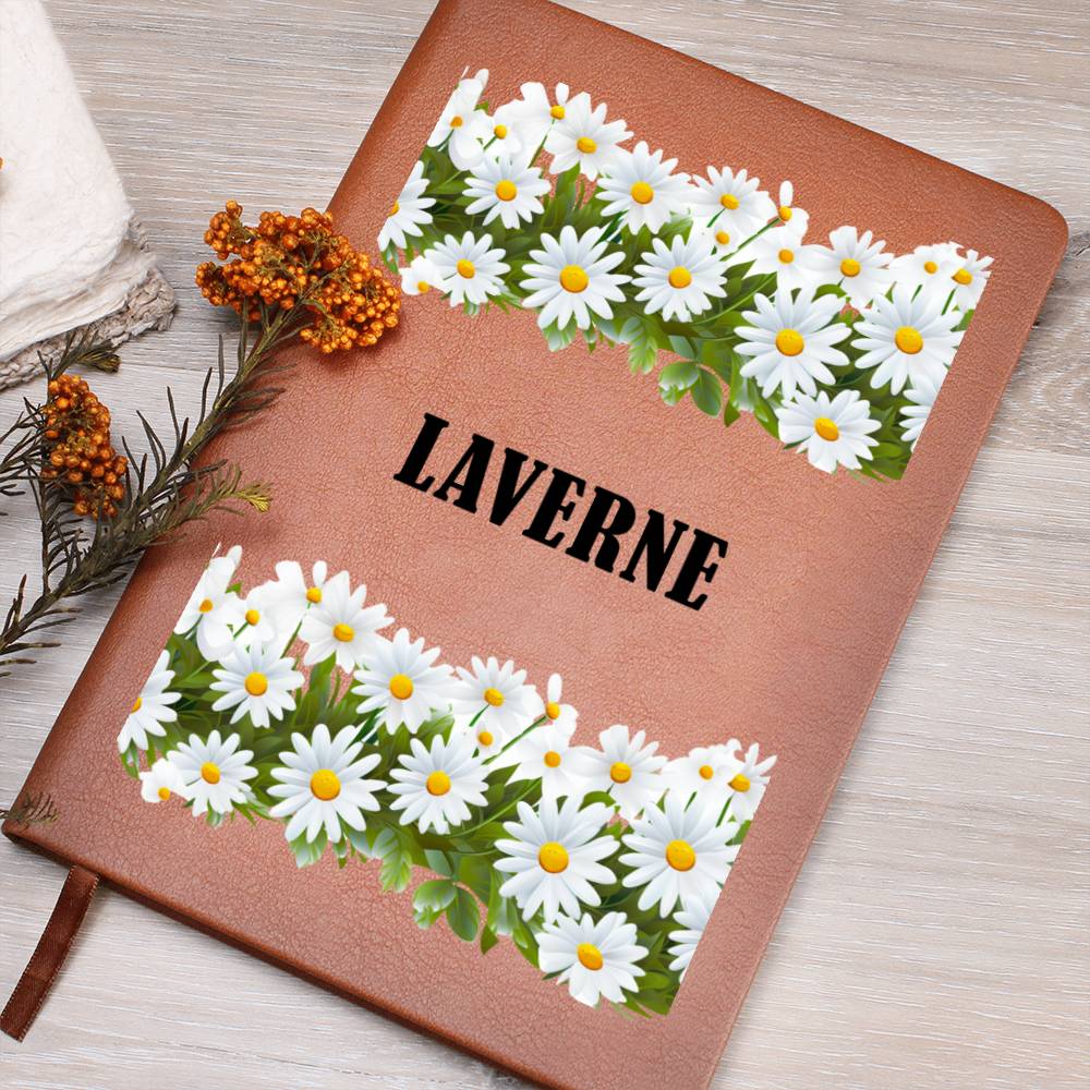 Laverne (Playful Daisies) - Vegan Leather Journal