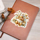 Luxury Wedding Decor Sticker 057 - Vegan Leather Journal