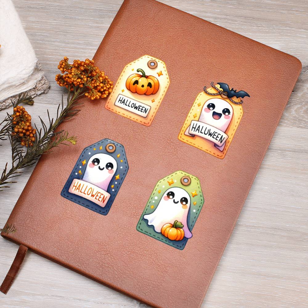 Cute Halloween Sticker 003 - Vegan Leather Journal