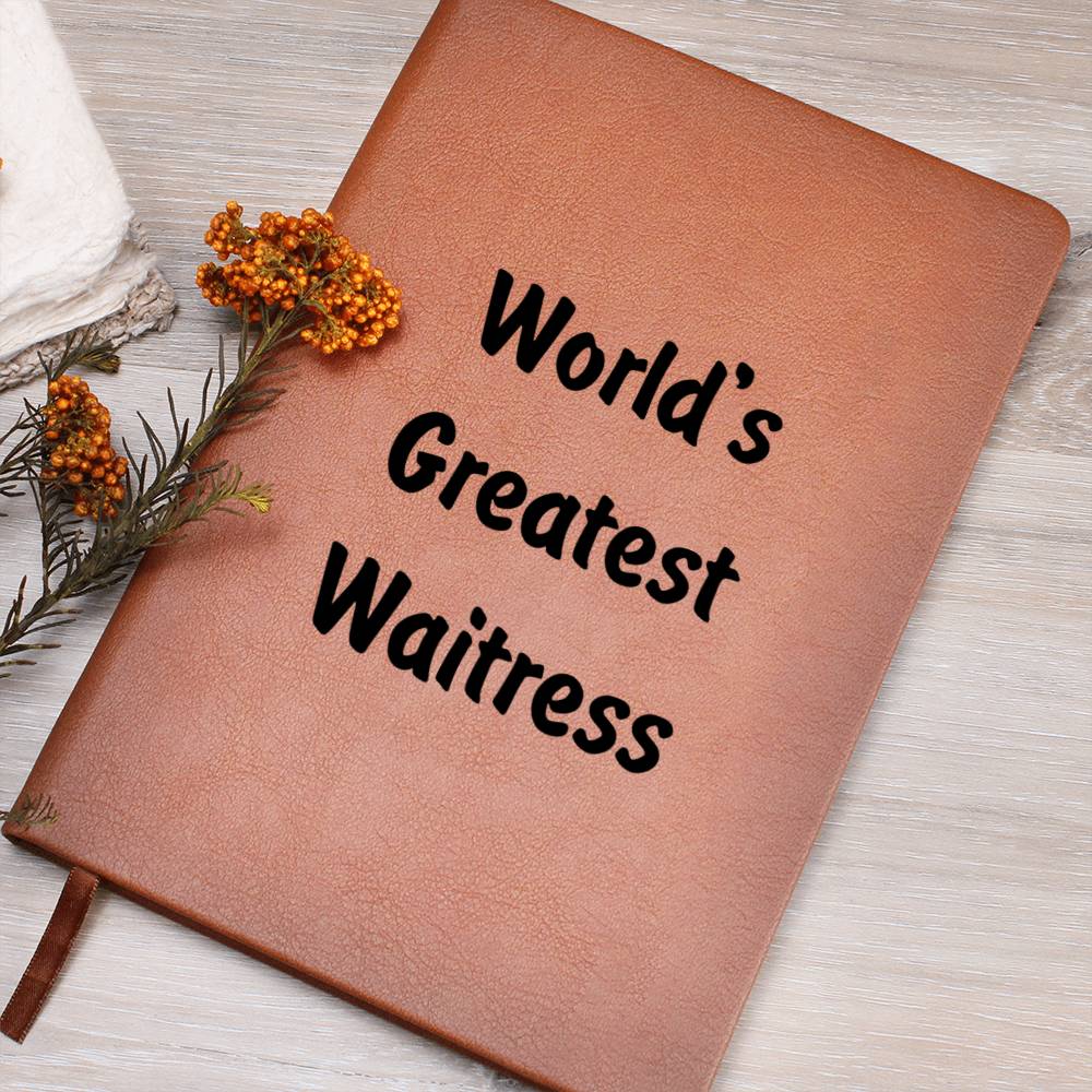 World's Greatest Waitress v1 - Vegan Leather Journal