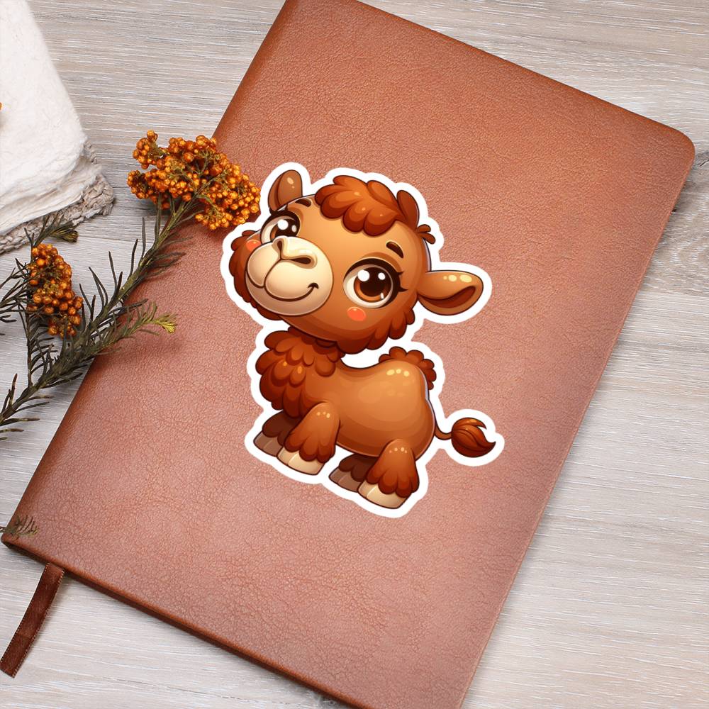 Cute Camel sticker 19 - Vegan Leather Journal