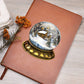 Watercolor Christmas Snow Globe 013 - Vegan Leather Journal