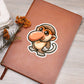Cute Proboscis Monkey sticker 132 - Vegan Leather Journal