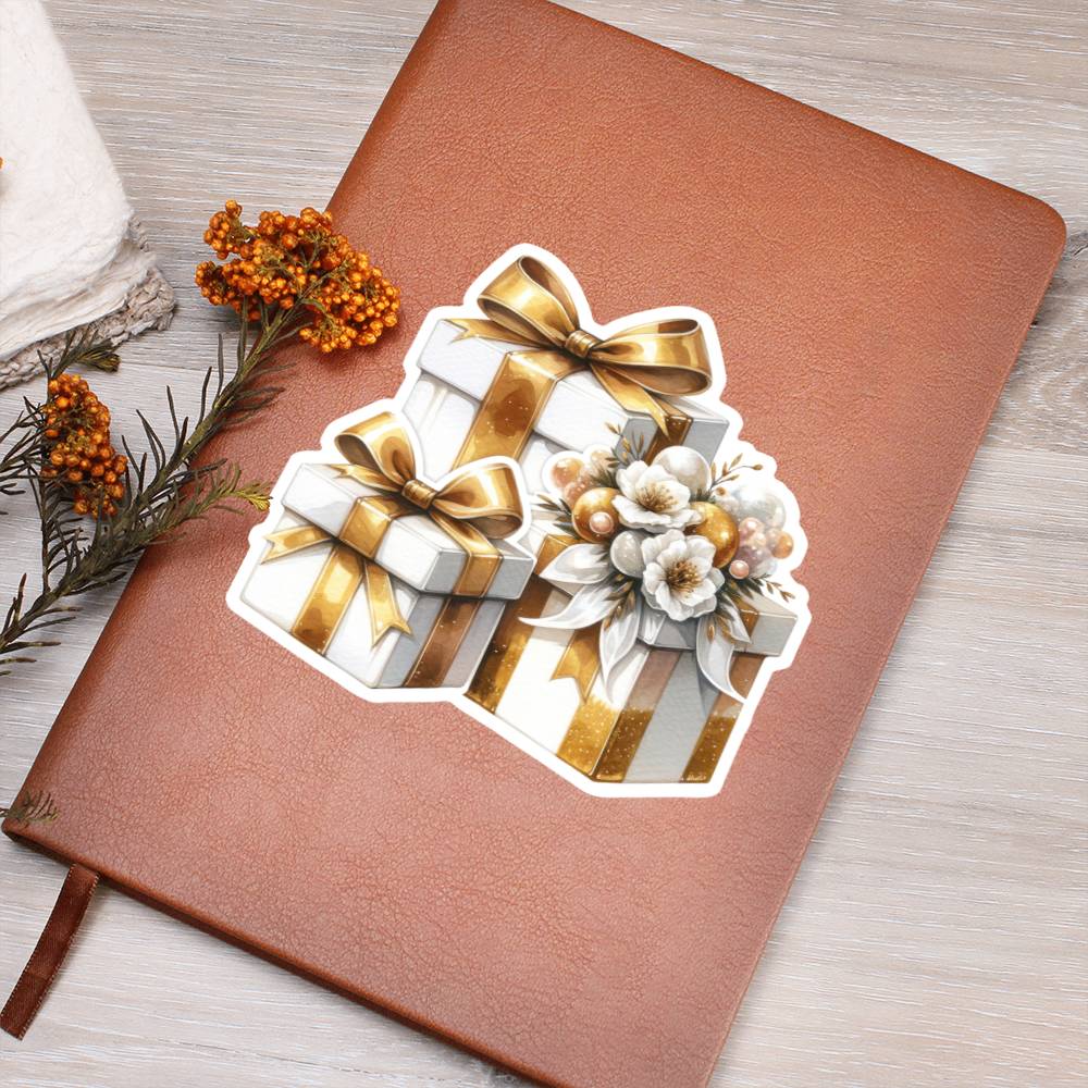 Luxury Wedding Decor Sticker 048 - Vegan Leather Journal