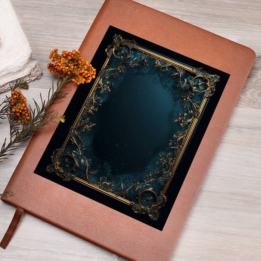 Ornate Gold Cover 114 - Vegan Leather Journal