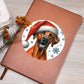 Christmas Dog - Rhodesian Ridgeback - Vegan Leather Journal