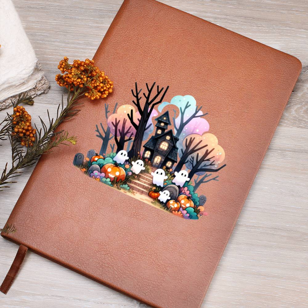 Cute Halloween Sticker 055 - Vegan Leather Journal