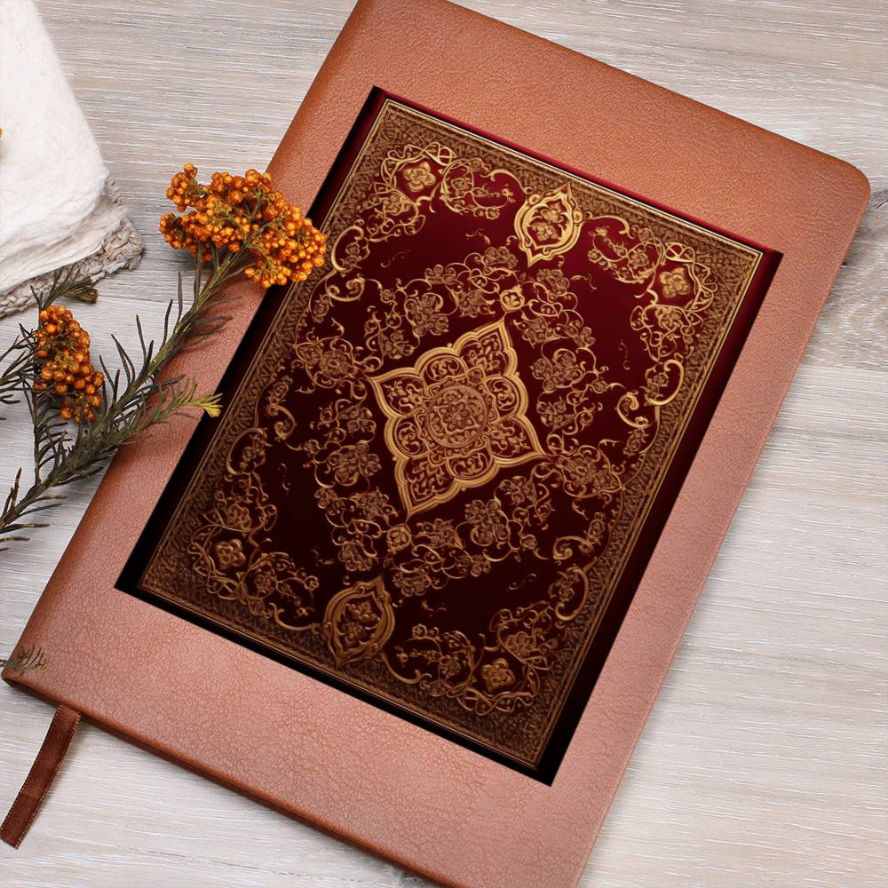 Ornate Gold Cover 089 - Vegan Leather Journal
