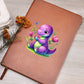 Colorful Baby Dinosaur 024 - Vegan Leather Journal