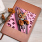 Valentine's Day Cat And Zipper 021 - Vegan Leather Journal
