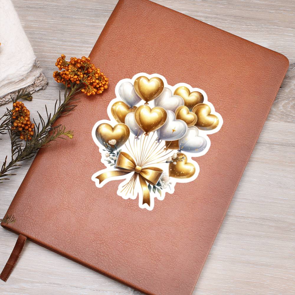 Luxury Wedding Decor Sticker 088 - Vegan Leather Journal