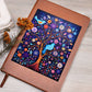 Birds And Floral Design 101 - Vegan Leather Journal
