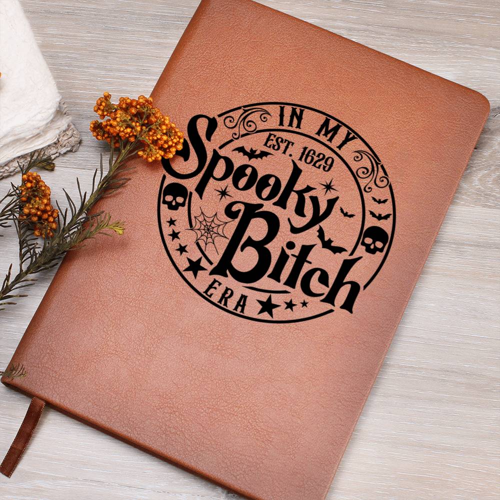 Vintage Halloween Signs 23 - Vegan Leather Journal