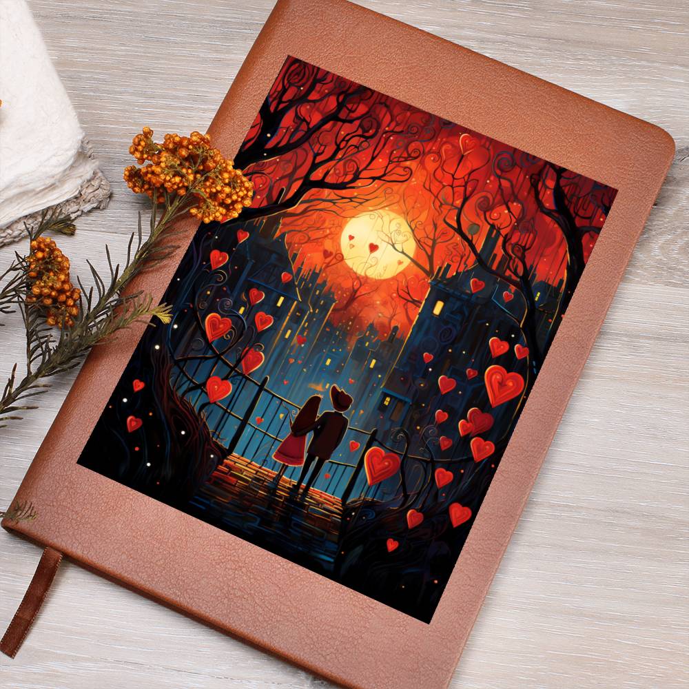 Valentine's Day Art 464 - Vegan Leather Journal
