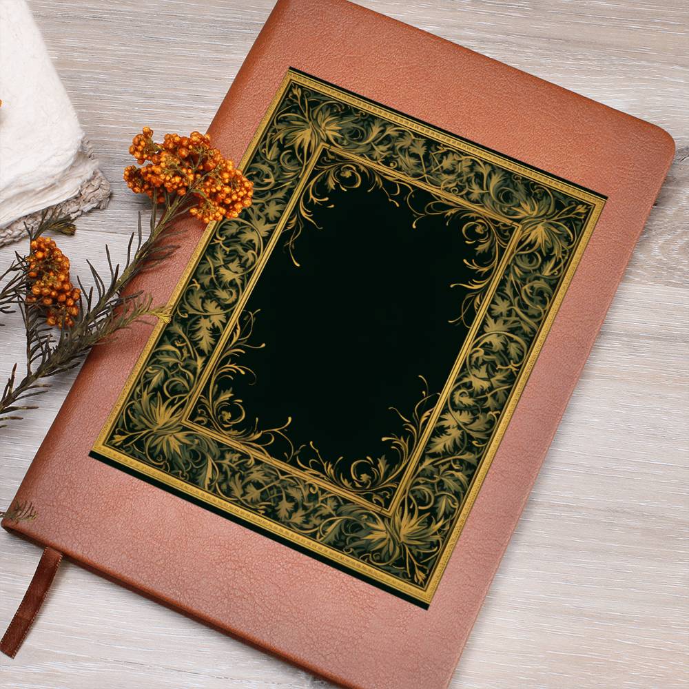 Ornate Gold Cover 120 - Vegan Leather Journal
