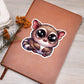Cute Bushbaby sticker 17 - Vegan Leather Journal
