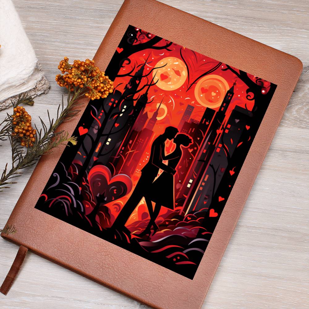 Valentine's Day Art 443 - Vegan Leather Journal