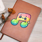 Cute Back to School Sticker 069 - Vegan Leather Journal
