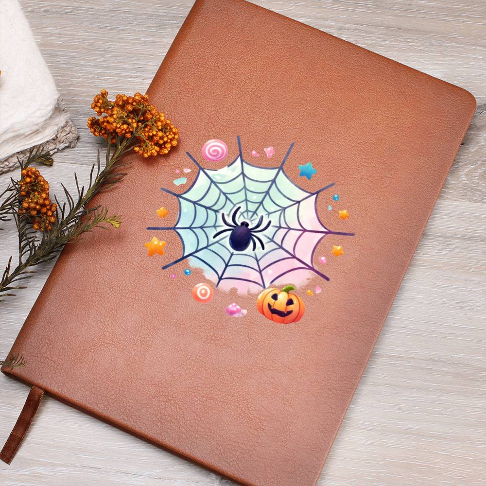 Cute Halloween Sticker 111 - Vegan Leather Journal