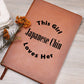 Japanese Chin v2 - Vegan Leather Journal
