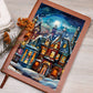 Christmas Stained Glass Design 027 - Vegan Leather Journal