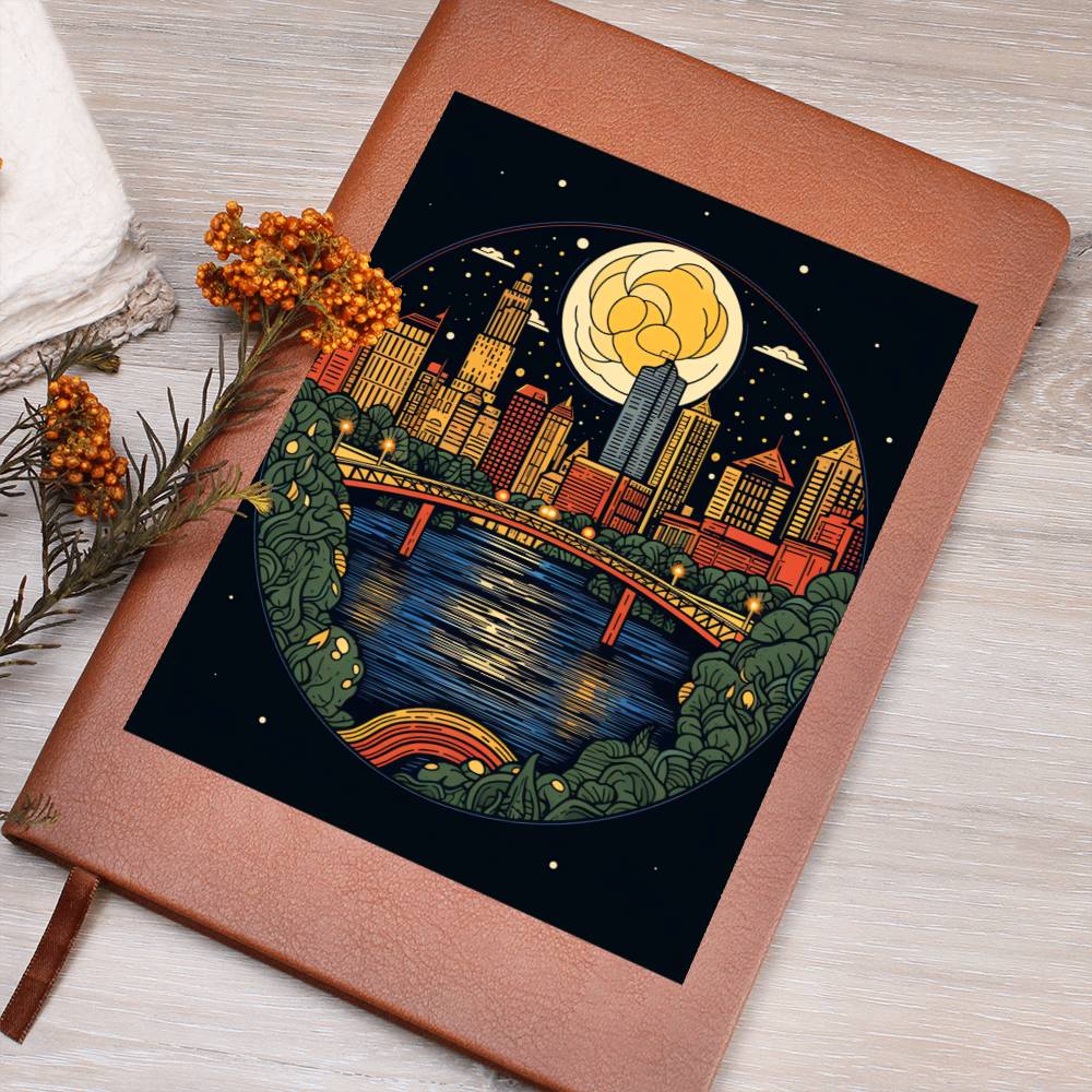 Minimalist BOHO Art 077 - Vegan Leather Journal