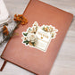 Luxury Wedding Decor Sticker 071 - Vegan Leather Journal
