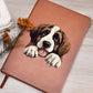 St. Bernard Peeking - Vegan Leather Journal