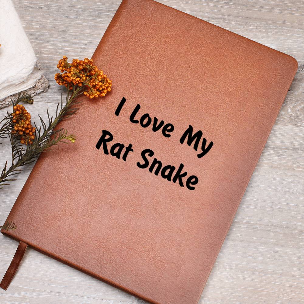 Love My Rat Snake - Vegan Leather Journal