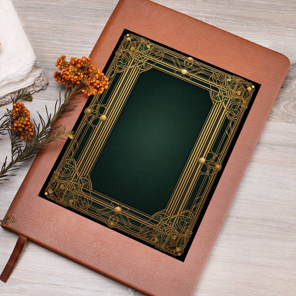 Ornate Gold Cover 097 - Vegan Leather Journal